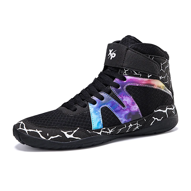 

Mens High Top Boxing Boots Wrestling Breathable Training Sneakers