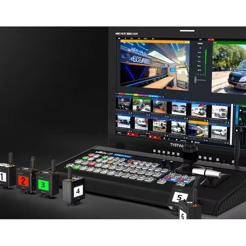 TYST Video Switcher Vmix 1600 TY-1600HD لوحة لاسلكية مدير PTZ التحكم تالي ضوء لتسجيل البث المباشر