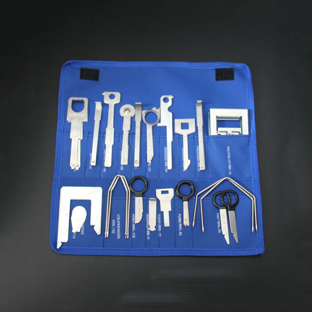 

38 PCS/Set CD Disassembly Tool Car Radio Removal Three-dimensional Blue Stereo Repair Release