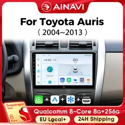 Ainavi Car Multimedia Player For Toyota Corolla E140/150 Auris 2004 2006 2008 2010 2013 wireless Carplay Android Auto 4G Wifi