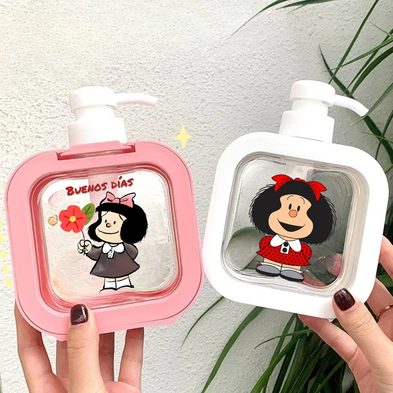 

300ML MAFALDA Transparent Soap Dispenser Refillable Portable Empty Bottle Shower Gel Detergent Dispensing Bottle Home Gift