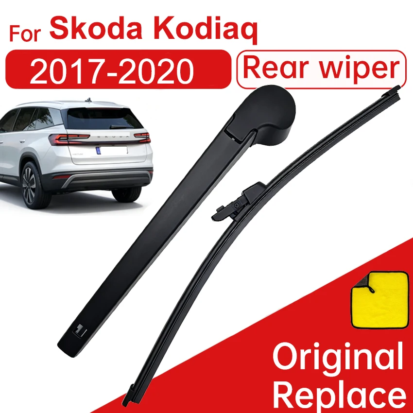 Rear Wiper Blade Blades Back Windshield Windscreen Window Wipers Arm Set For SKODA Kodiaq SUV (NS7) 2017 2018 2019 2020