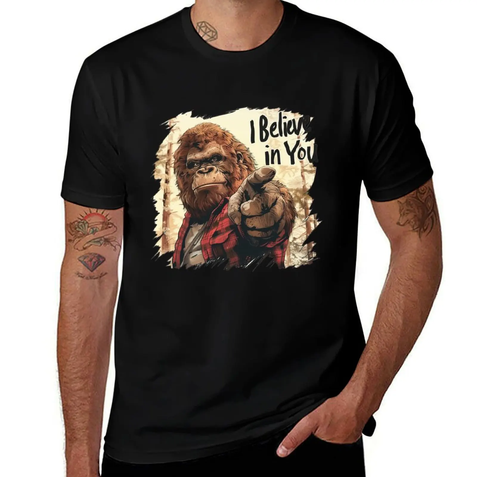 

Bigfoot I Believe In You T-Shirt luxury designer valentines clothes customizeds shirts graphic tees men t shirts