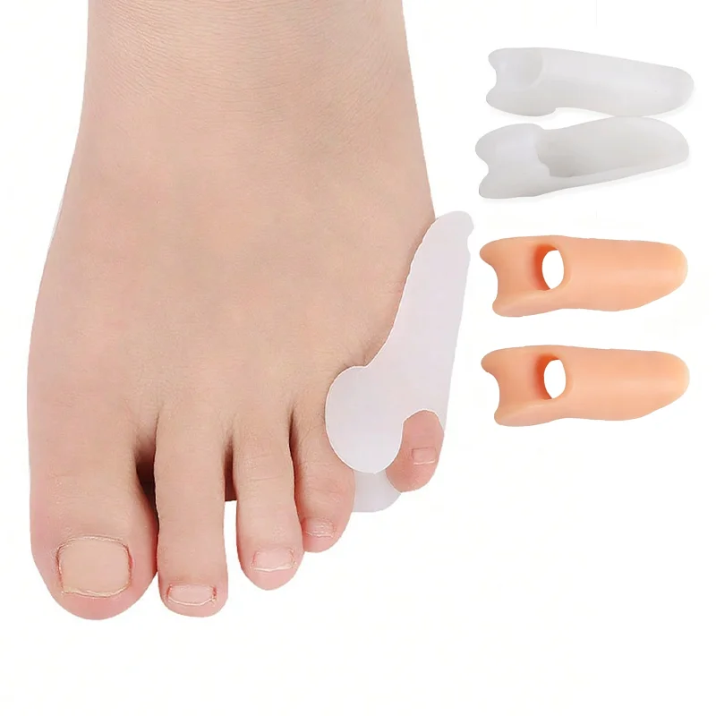 Invisible Silicone Little Toe Protector, Anti-Chafing and Anti-Squeezing Separator for the Tail Toe, Anti-Chafing Toe Protector for High Heels and Leather Shoes