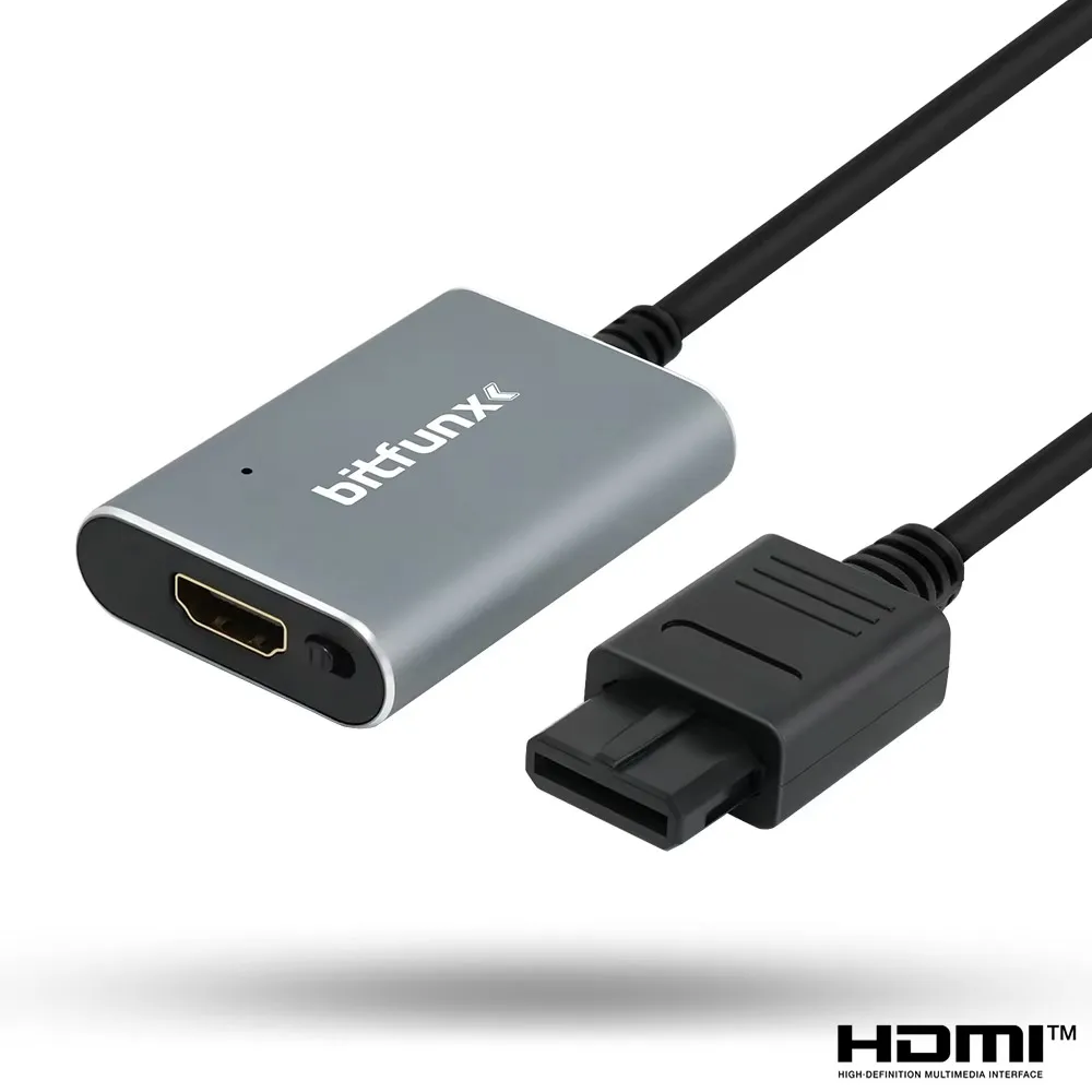 BitFunx 720P Svideo/AV To HDMI™ Adapter For SNES/N64/SFC/NGC NTSC/PAL 4:3/16:9 Aspect Ratio Switch Composite To HDMI® Converter view 5