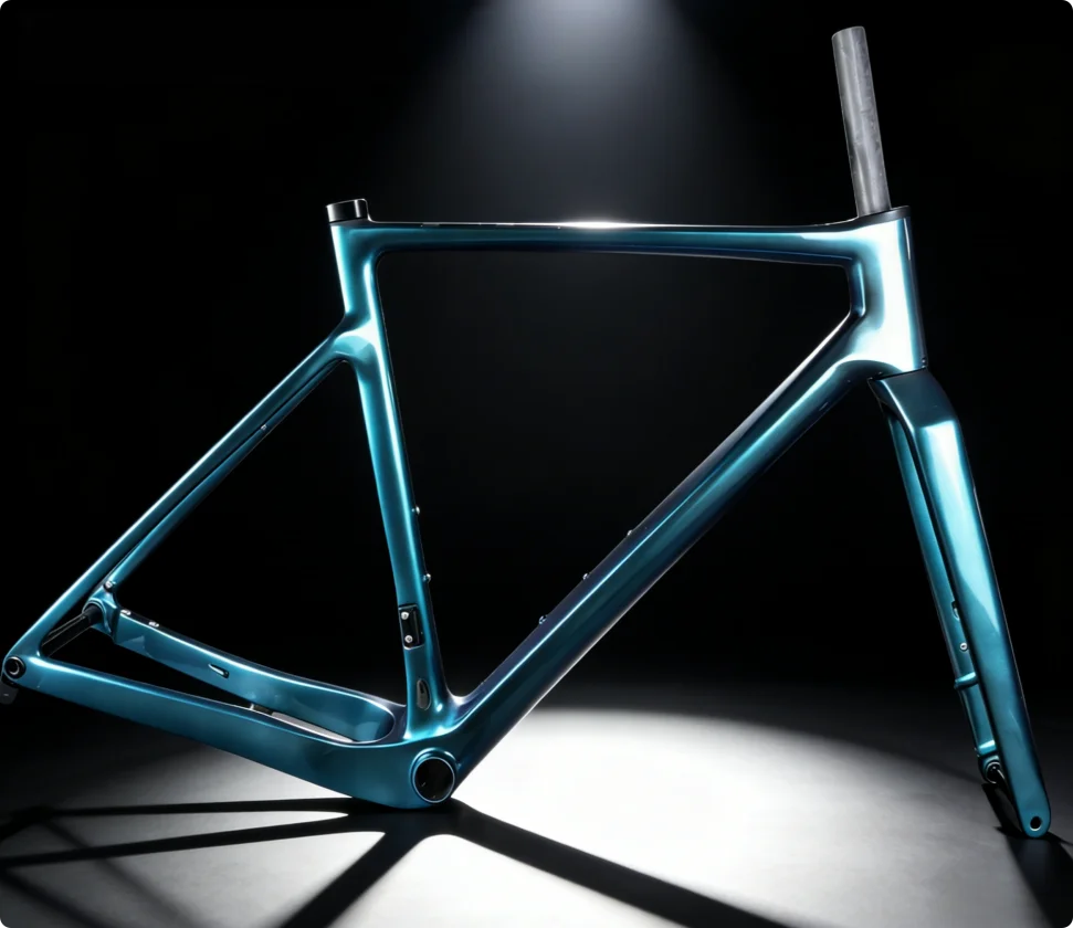 Addict Gravel T1100 Carbon Bike Frames  Disc Brake Chameleon Blue Bike Framework Various Sizes