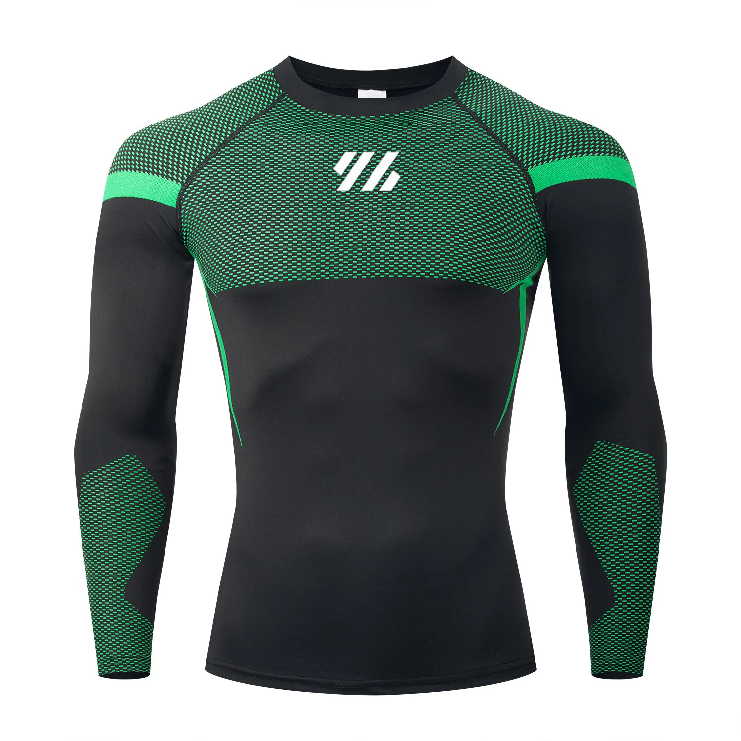 

Компрессионная футболка с длинным рукавом, мужская эластичная тренировочная футболка, колготки для тренировок в тренажерном зале, фитнесе, спортивный трикотаж, спортивная рубашка для бега, мужская
