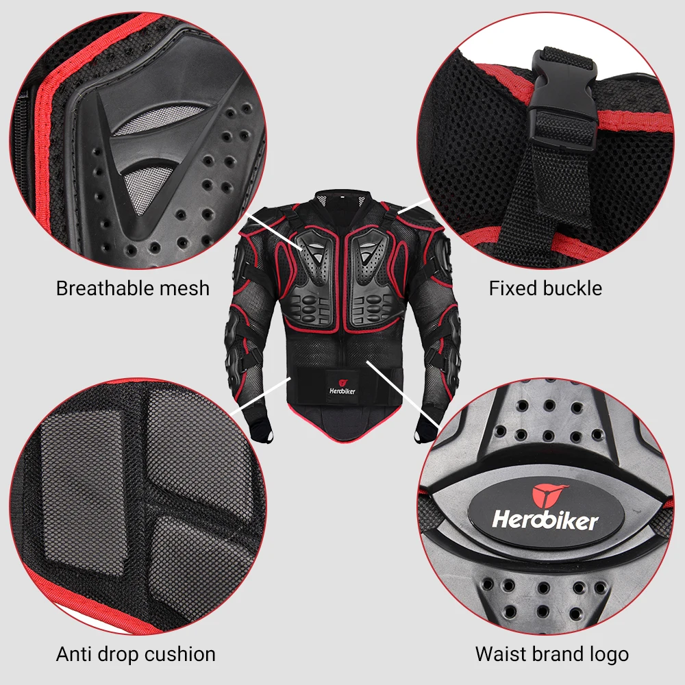 الرجال دراجة نارية درع دراجة نارية سترة مكافحة سقوط موتوكروس سباق ركوب الجسم حامي جاكيتات موتو كامل درع للجسم M-5XL #4