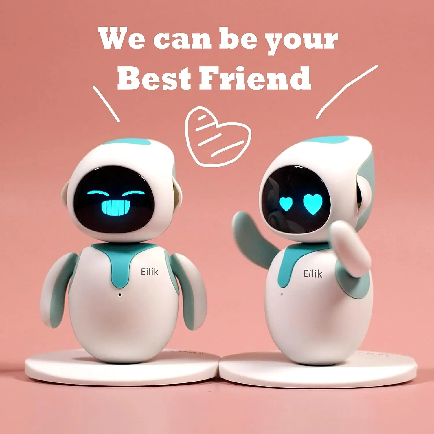 Eilik - Desktop Companion Robot Multi-Robot Interaction with Emotional Intelligence, Desktop Robot Partner