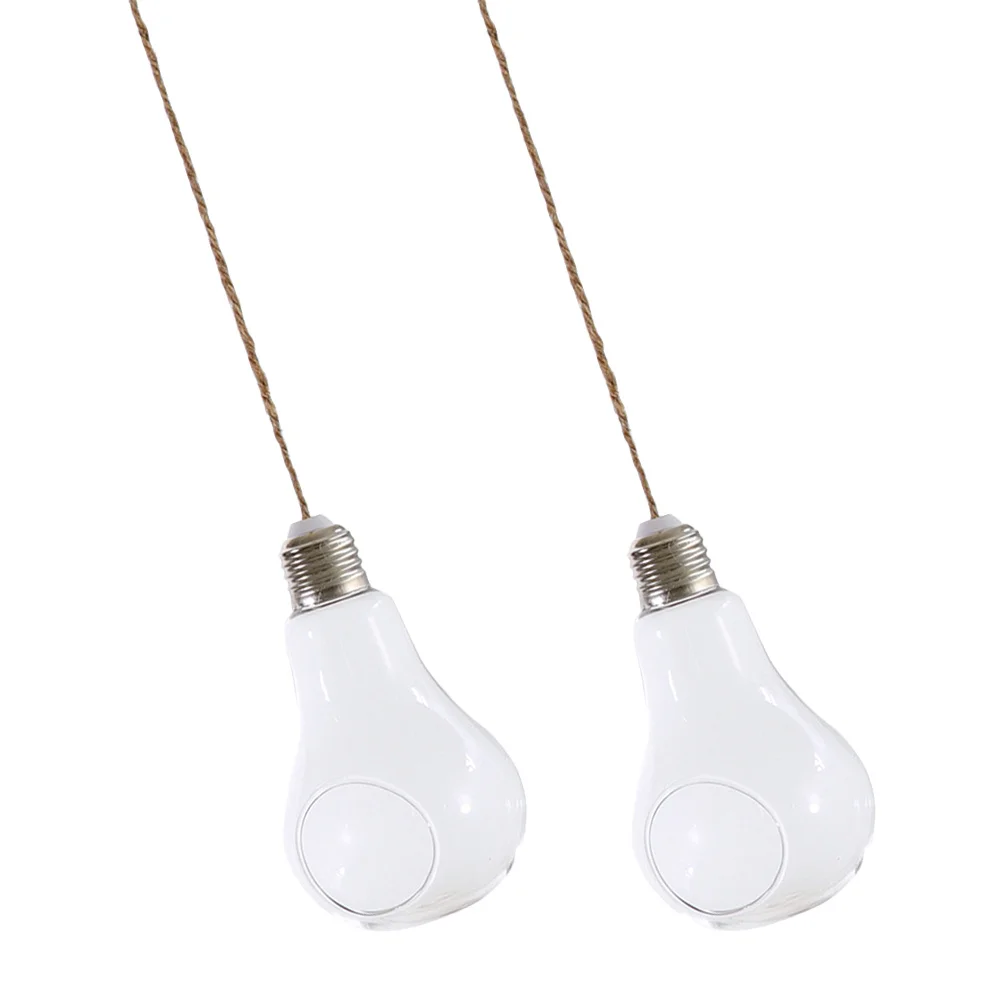 

2Pcs Light Bulb Hanging Vase High Borosilicate Glass Creative Hydroponic Terrarium Flower Container Home Office
