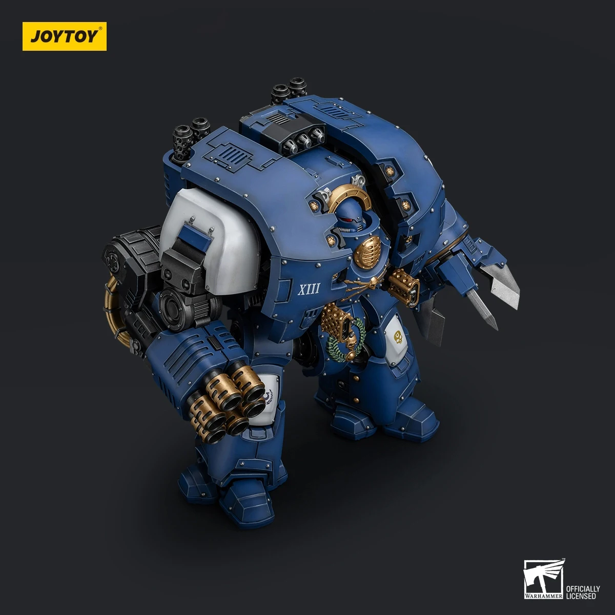 in Stock JOYTOY 1/18 Ultramarines Leviathan Dreadnought with Cyclonic Melta Lance and Siege Claws Mecha Anime Model Toy Gift