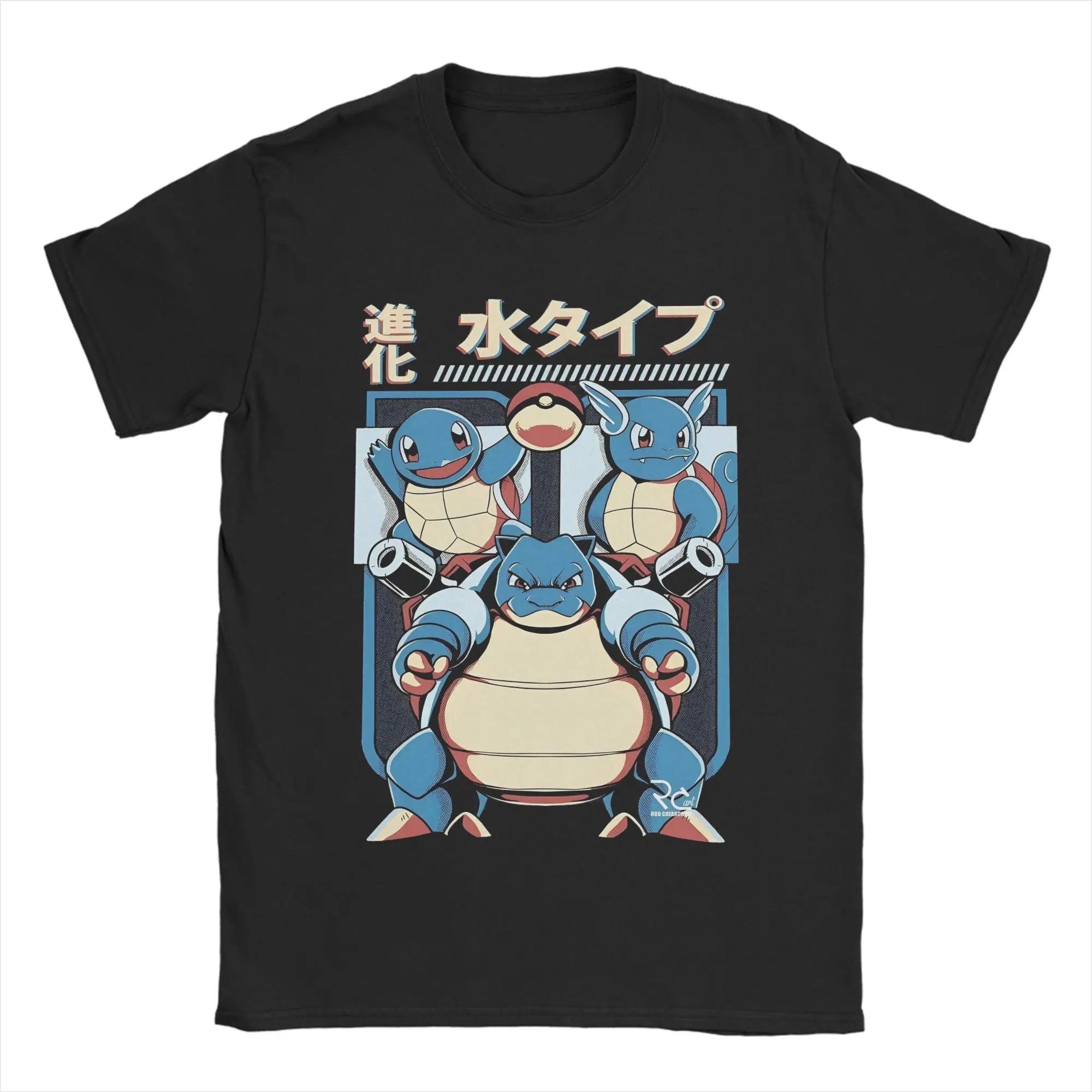 pokemoned-ginasio-blastoise-camiseta-para-homens-mulheres-vintage-algodao-camiseta-o-pescoco-manga-curta-t-camisa-roupas-de-verao