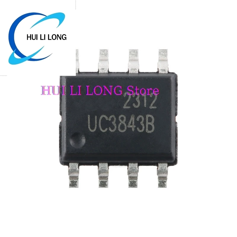 UC3843 SOP8 UC3843B 3843B 3843 SOP-8 عالية الأداء الوضع الحالي PWM تحكم رقاقة IC جديد الأصلي #3