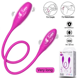 Sex Toys Dual Head Dildo Vibrator for Women Vagina  Masturbators Clitoris Stimulator Vibrators Egg Adult Sex Toy For Couple Man