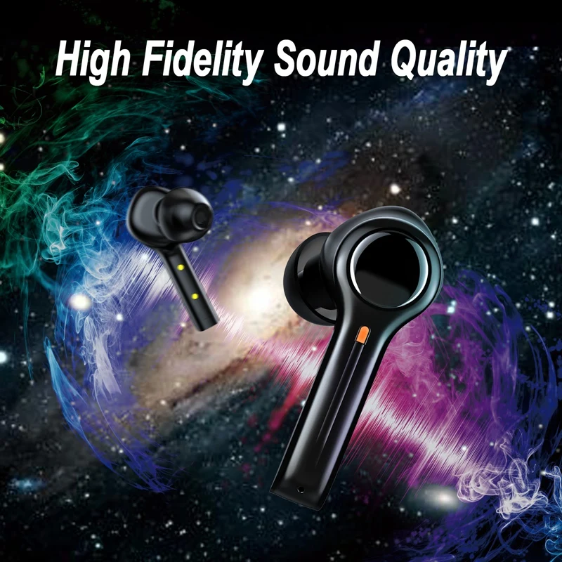 Fones de ouvido à prova d'água, fones de ouvido Bluetooth 5.1 ES05 Couro Esporte IPX7 Fones de ouvido com redução de ruído HD Microfone para jogos