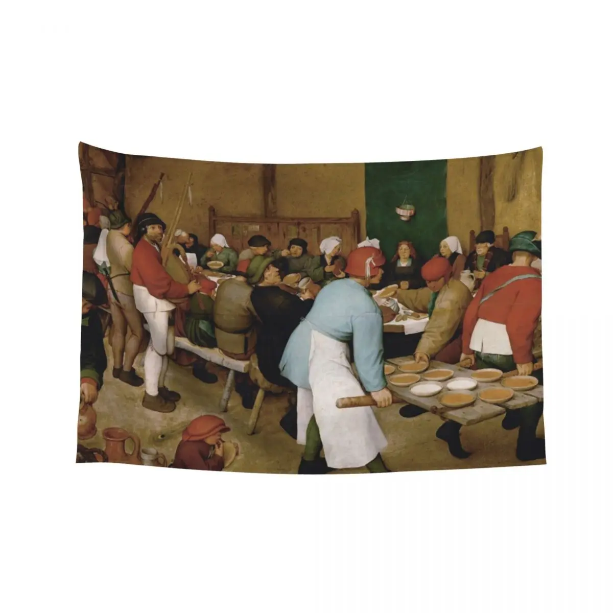 

The Peasant Wedding - Pieter Bruegel the Elder Tapestry Home Decor Aesthetic Bedrooms Decorations Tapestry