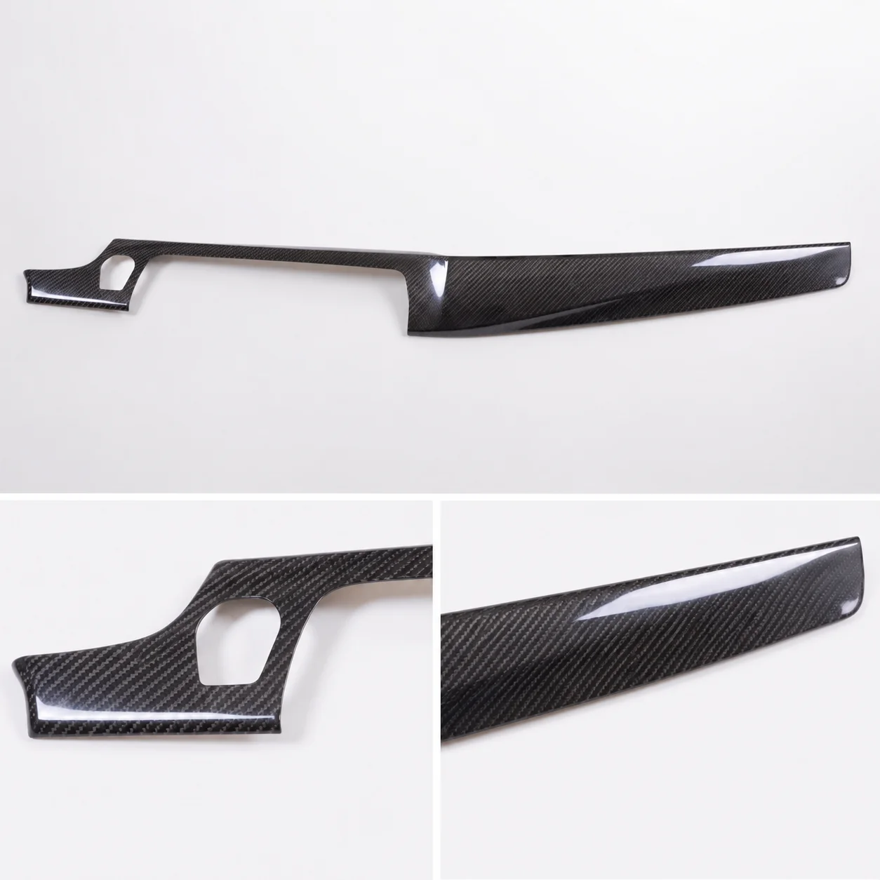 Real Carbon Fiber Is Suitable For BMW5 Series F10 F18 Dashboard Long Trim Strip With Start/Stop Function,Car Accessories
