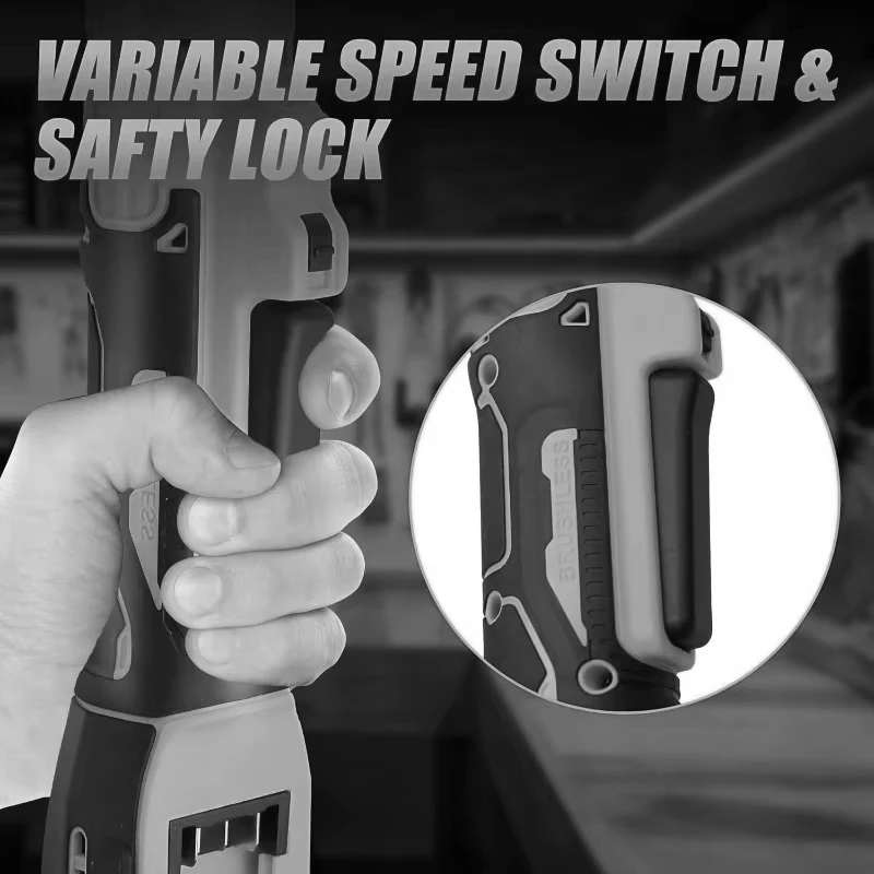 Cordless Ratchet Wrench Upgraded Extended Head Removal Screw 3/8" Electric Driver Tools For Dewal/Makita/Milwaukee 18V Battery view 5