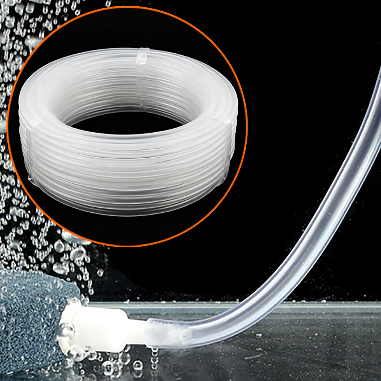 

80M 4*6mm Oxygen Tube For Air Pump Aquarium Silicone Hose Fish Tank Air Bubble Stone Pipe Aerator Tubing Gardening Supplies