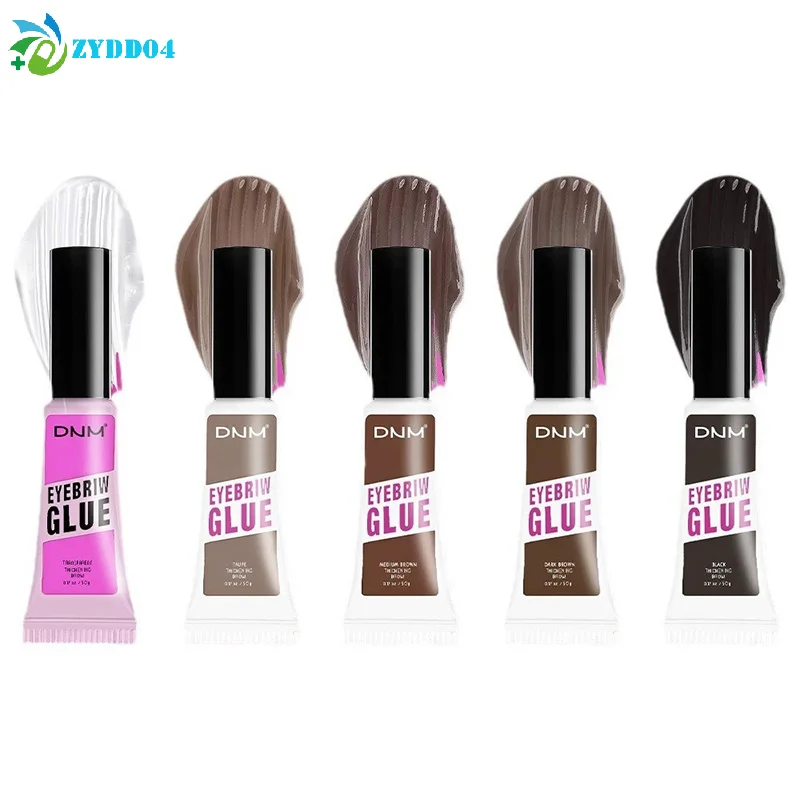 ● Gel de estilo de sobrancelha transparente, à prova d'água, 3d, secagem rápida, maquiagem, escultura de sobrancelha natural, configuração de sobrancelha selvagem, cosméticos de cera