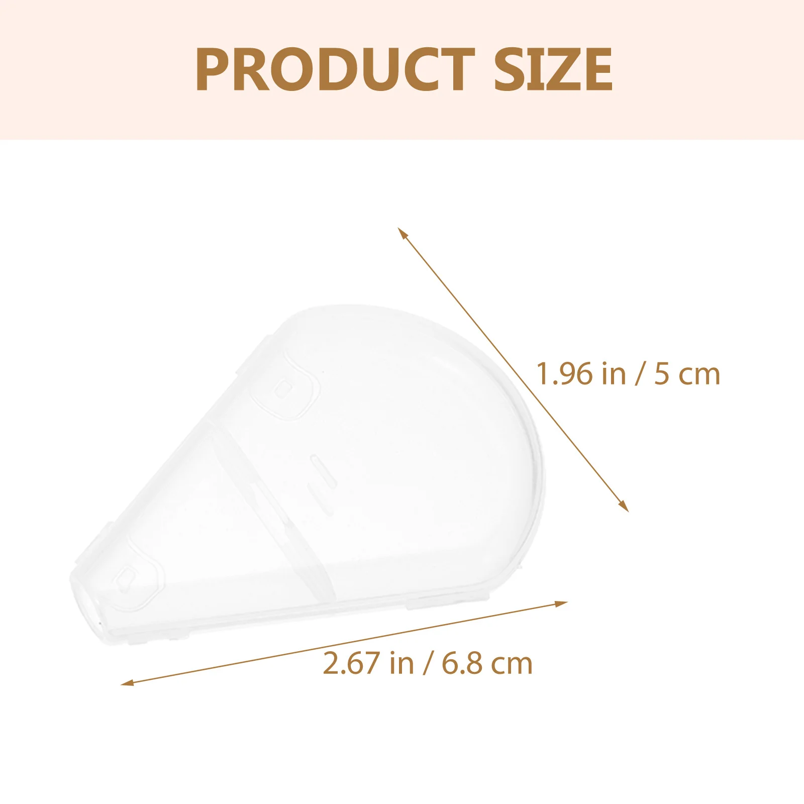 10 قطعة حافظة حماية فرشاة على شكل مروحة غطاء بلاستيكي شفاف للسفر مقاوم للغبار فرشاة للمكياج أغطية رأس تخزين الأدوات