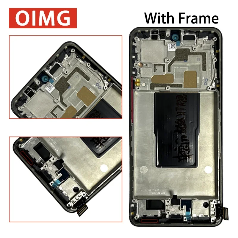 22071212AG 22081212UG Display For Xiaomi mi 12T 12T Pro LCD Display touch screen digitizer Assembly With Fingerprint