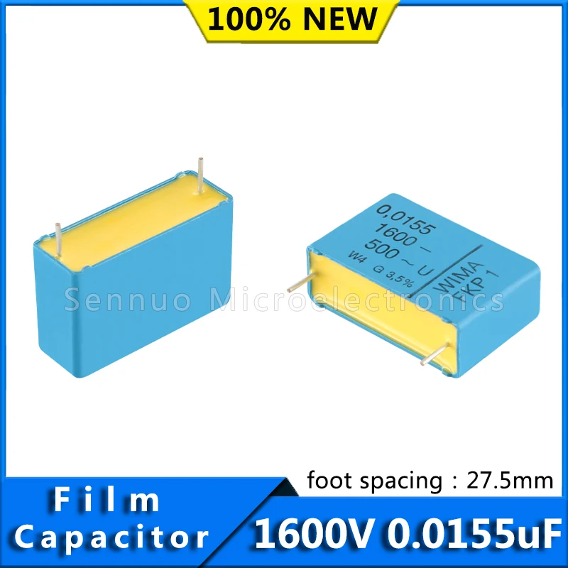 

5/10pcs New German WIMA Film Capacitor FKP1 1600V 0.0155uF 1600v 1553 Pitch 27.5mm Audio Infinity Capacitor FKP1T021506B00JSSD