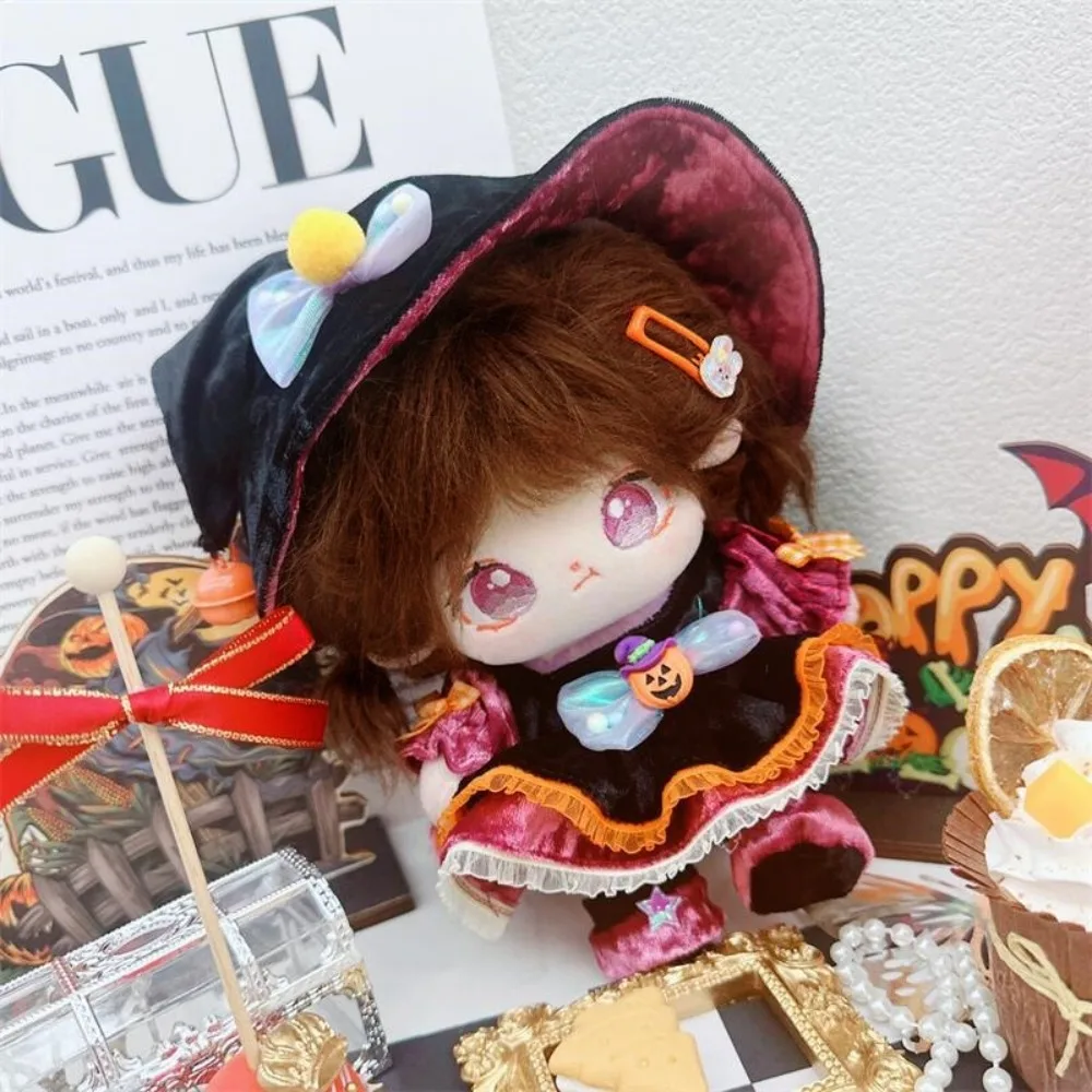 Kleidung Kürbis Baumwolle Hexe Kleidung Set Schleife Kawaii Baumwolle Halloween Anzug Dress Up Mode Kleidung 20cm Baumwolle