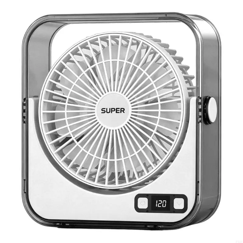 F92F Efficient Motor Cooling Desk Fan Plastic Texture for Workstation Dorm Room