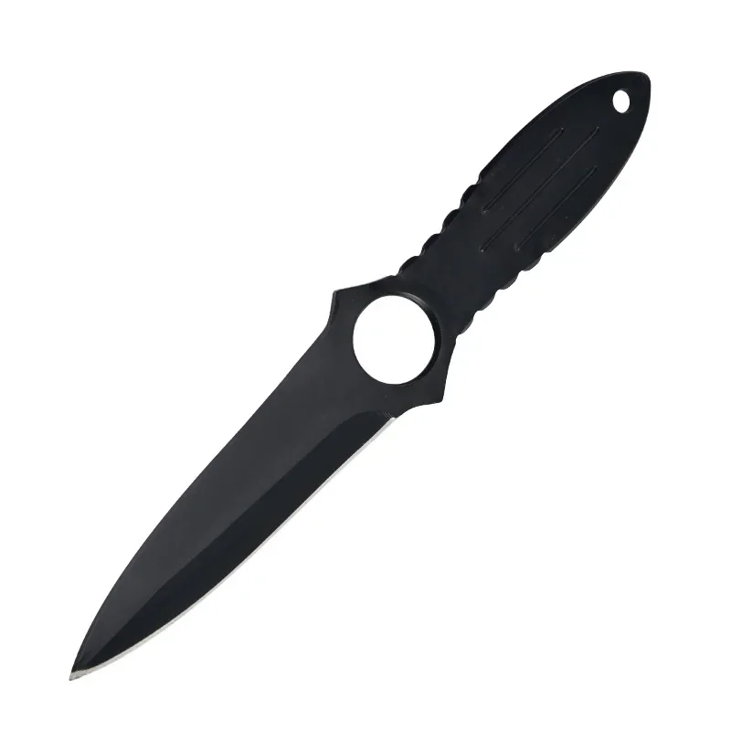 Steel Fixed Blade Men\'s Csgo Game Military Tactical Straight Knife Outdoor Camping Leggings Self-Defense Hunting Fishing Knife