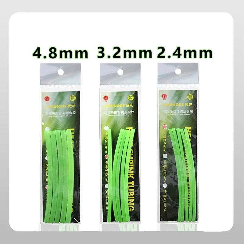 Fishing Night Luminous Tube Green Soft Silicone Fishing Sleeves Heat Shrinkabe Tube