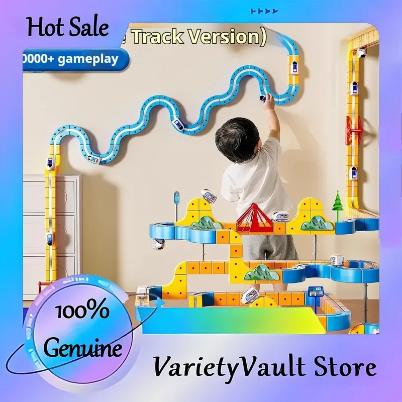 

DIY Волшебный трансформирующий магнитный куб-трек, набор электрических антигравитационных высокоскоростных моделей поезда, игрушечные строительные блоки, дорожка для автомобиля