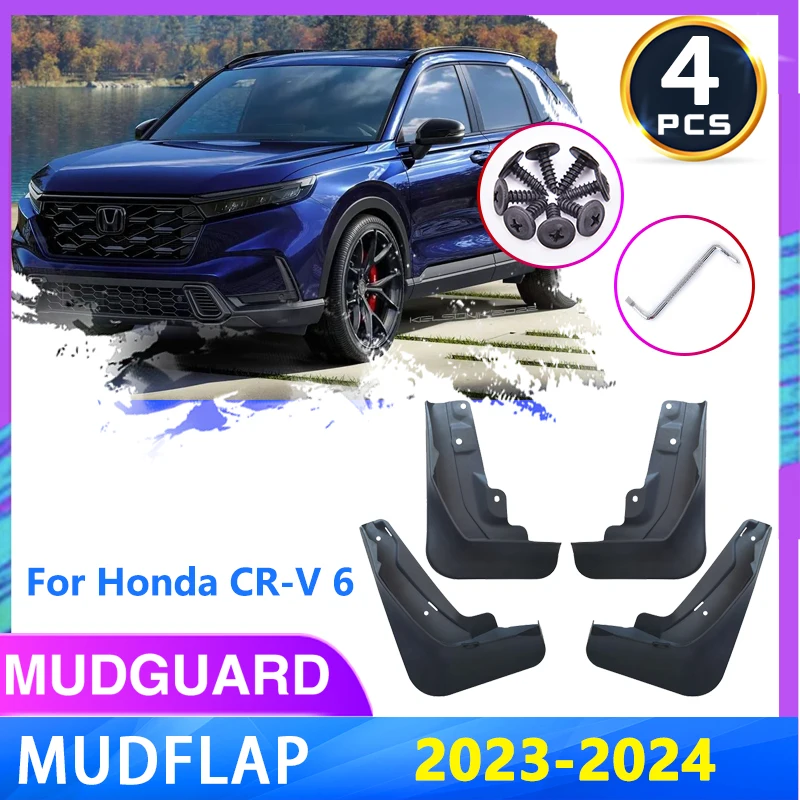 

4Pcs Mudguards For Honda CR-V CRV CR V 2023 2024 Mudflap Fender Mud Flaps Guard Front Rear Wheels Splash Fenders Car Accessories