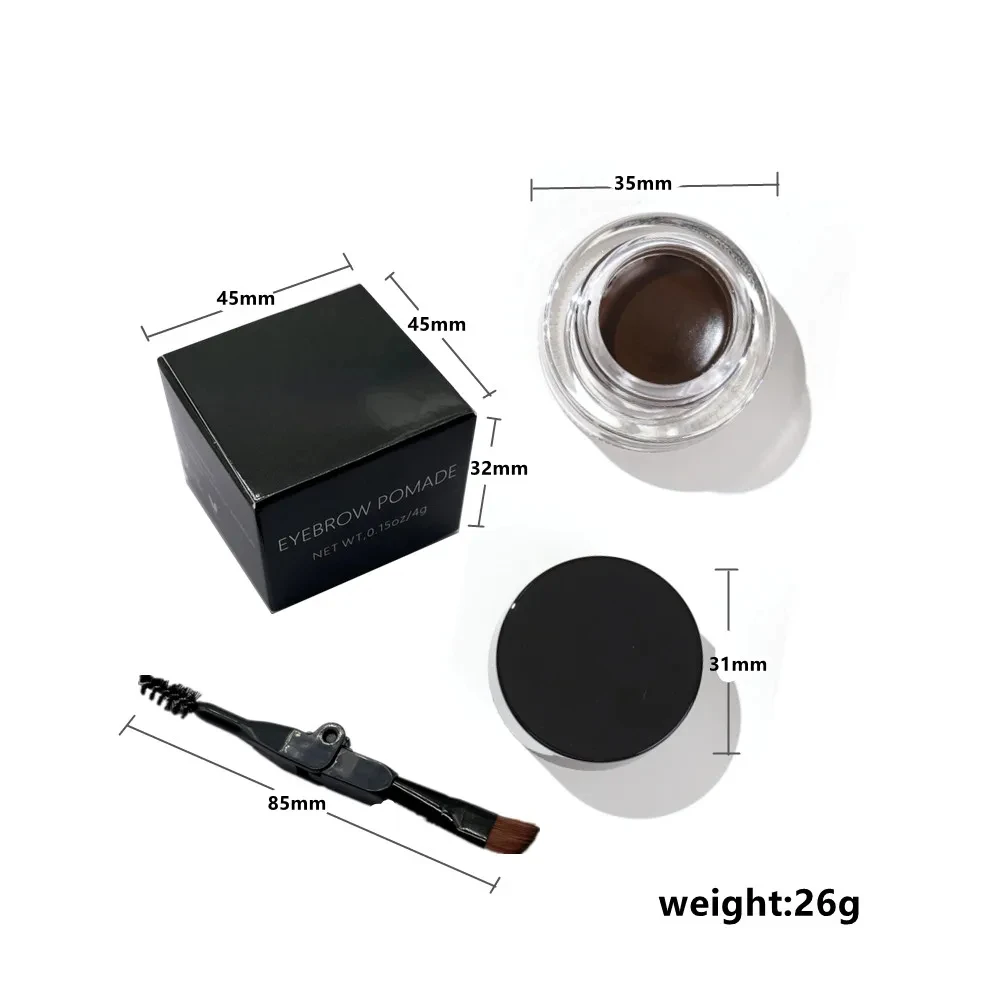 Impermeável Long Lasting Sobrancelha Gel, Cosméticos Enhancers Escova, Sombra Marrom Maquiagem, Private Label, Atacado, Personalizado Seu LOGOTIPO, 10Pcs
