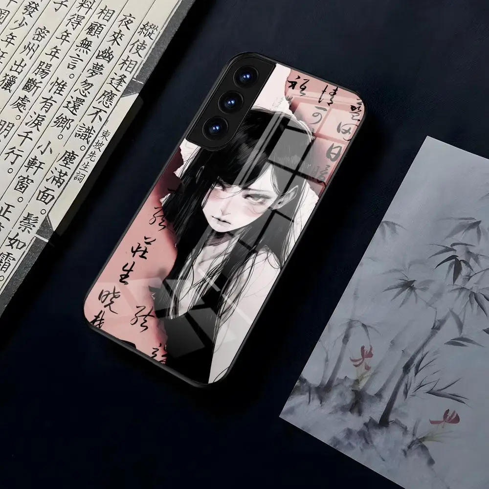 Chinese Style Butterfly Phone Case For OPPO A 55 54 One Plus 8T 92s A93s A94 95 8 9 7 Pro FindX3 X5PRO RENO4 RENO7 5F 6Z Glass