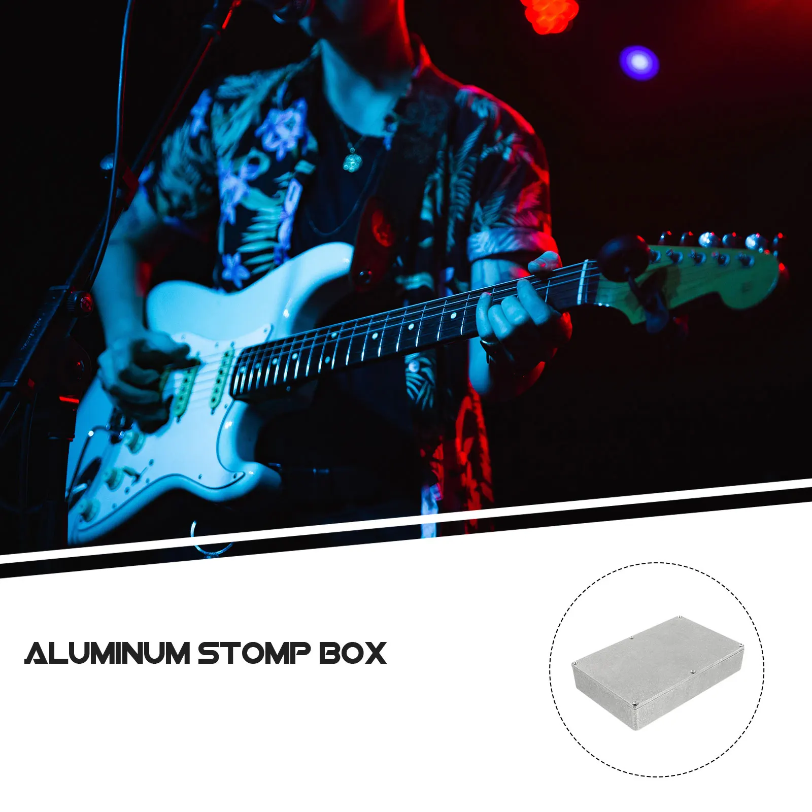 

1pc Aluminium For Guitar Effector Stomp Box Case Enclosure Diecast Pedal Box Music Accessory Instrument Part
