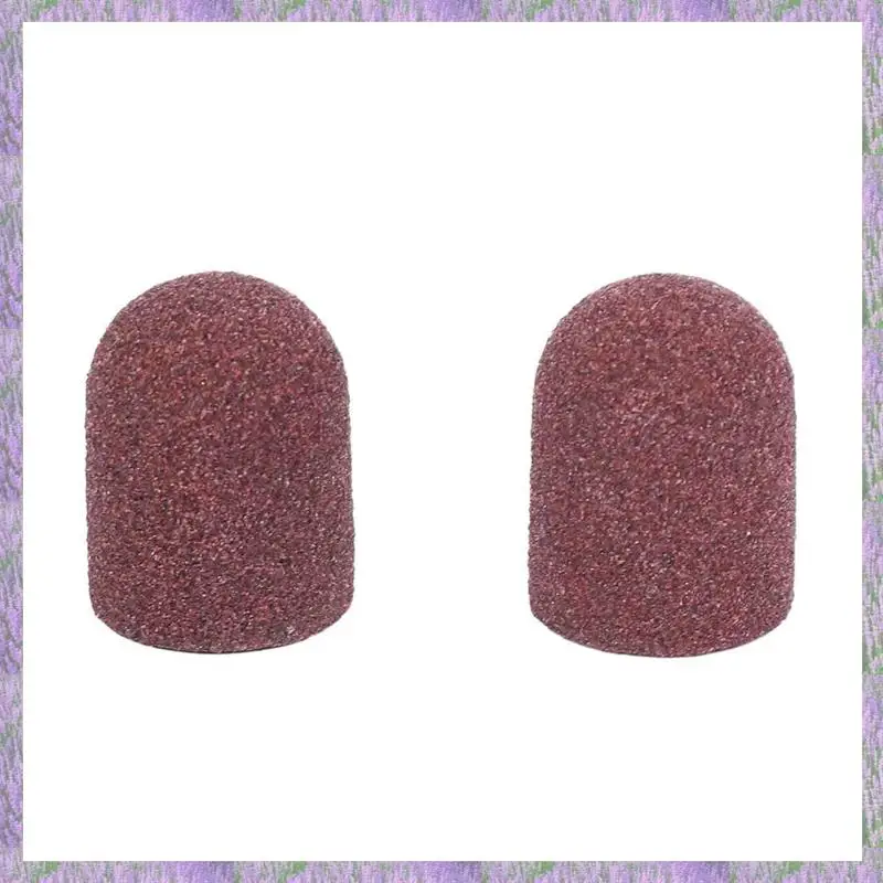 

A63K-200Pcs Sanding Bands Block Caps Without Grip 80 120 180 13X19mm Sanding Cap Manicure Pedicure Electric Nail Drill-02