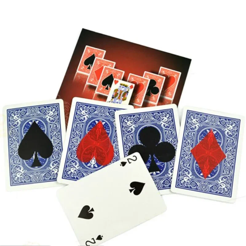 Back Marker Card Set Poker Card Magic Tricks Illusions Gimmicks Close Up Magic Props Magician Mentalism Bart Trick Prediction