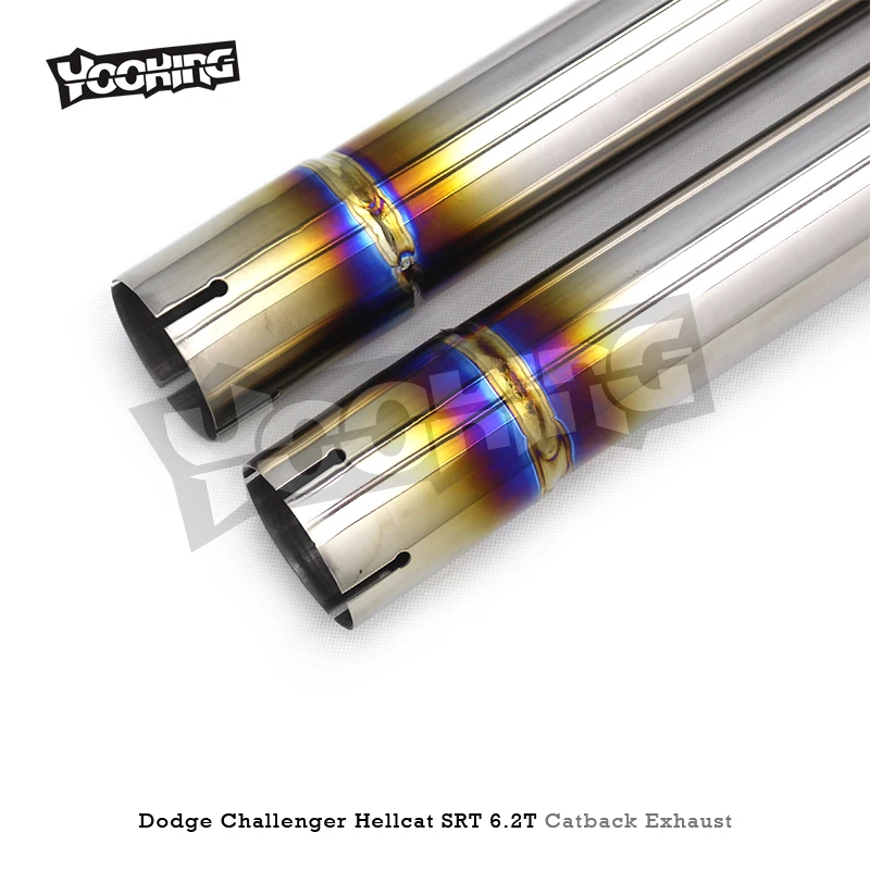 ODM Valvetronic Catback for Dodge Challenger Hellcat SRT/Charger Hellcat Redeye 6.2T 2016-2022 Titanium Exhaust Pipe