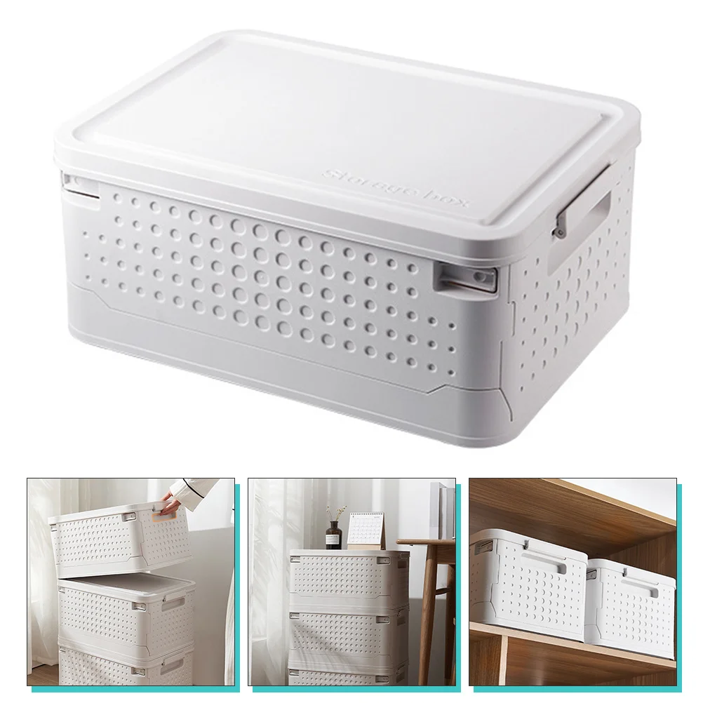 

Foldable Storage Bin Strong Build Quality Home Organization Saving Design for Clothes Grocery Stationery