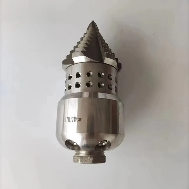 CS جذور الضغط العالي قطع استنزاف تنظيف فوهة 170L أنابيب الصرف الصحي الدوارة غسل فوهة