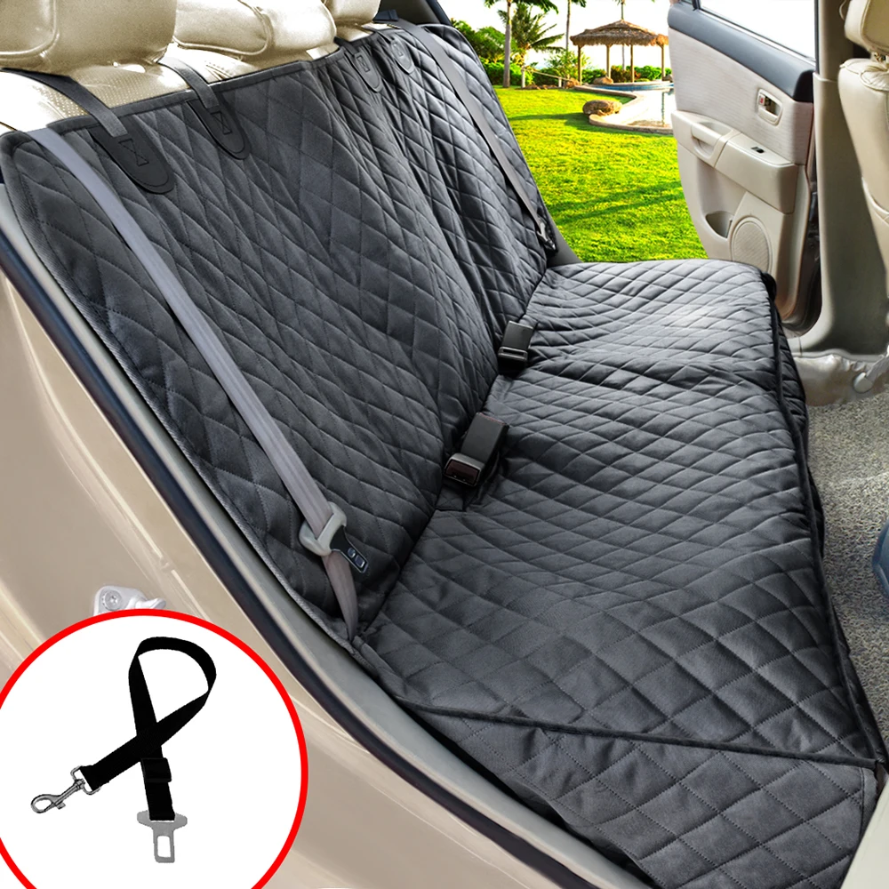 Dog Car Seat Cover for Back Seat Waterproof Durable Scratchproof Pet Hammock Pet Seat Cover Protector for Cars Trucks SUVs