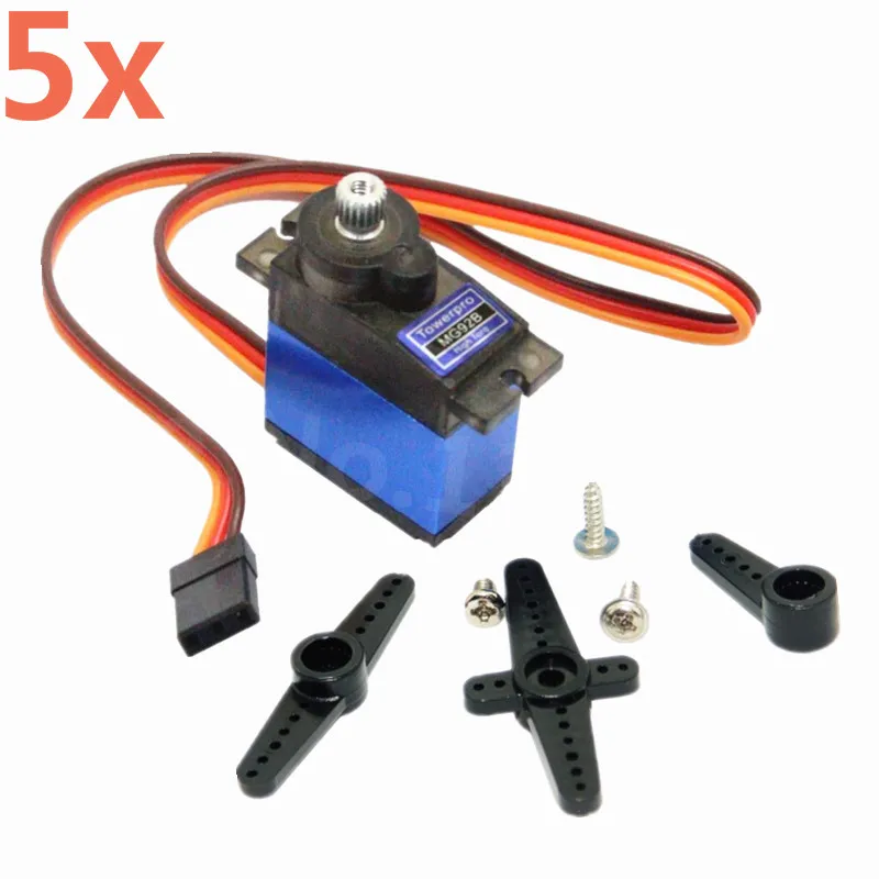 5pcs TowerPro MG92B Digital Servo  Metal Gear 3.5kg/cm Torque For RC Model Airplane Aeromodelling Helicopter Parts