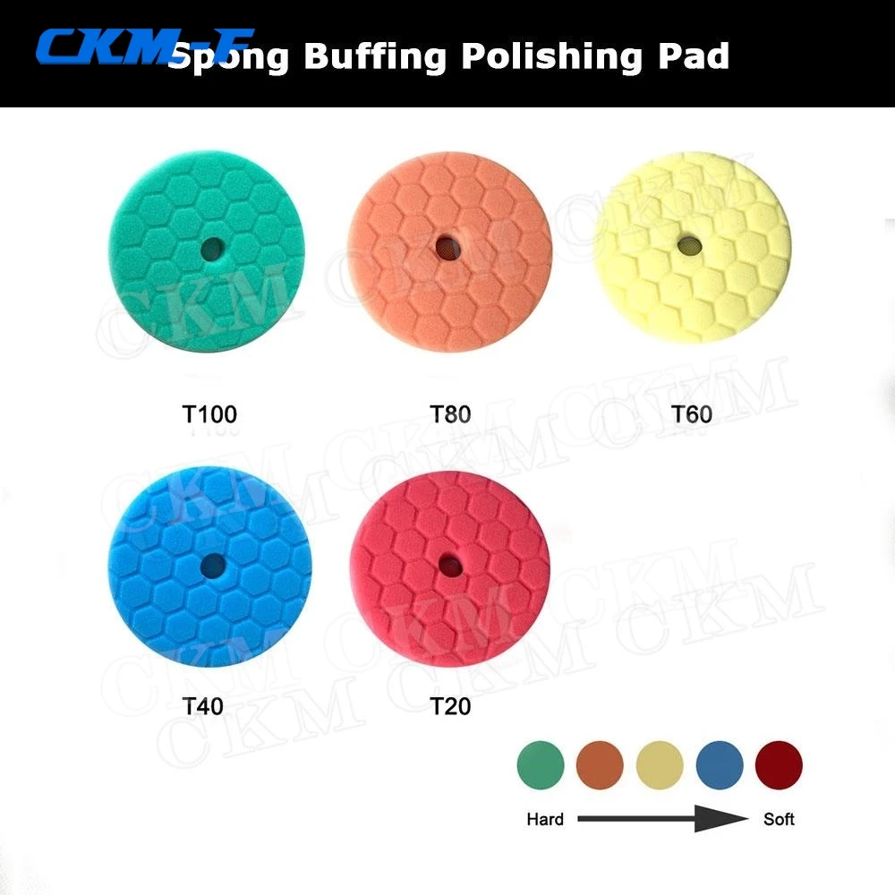 

3"/5"/6" Car Spong Buffing Polishing Pads & Buffing Pads For DA/RO/GA Car Buffer Polisher F style 1 PCS