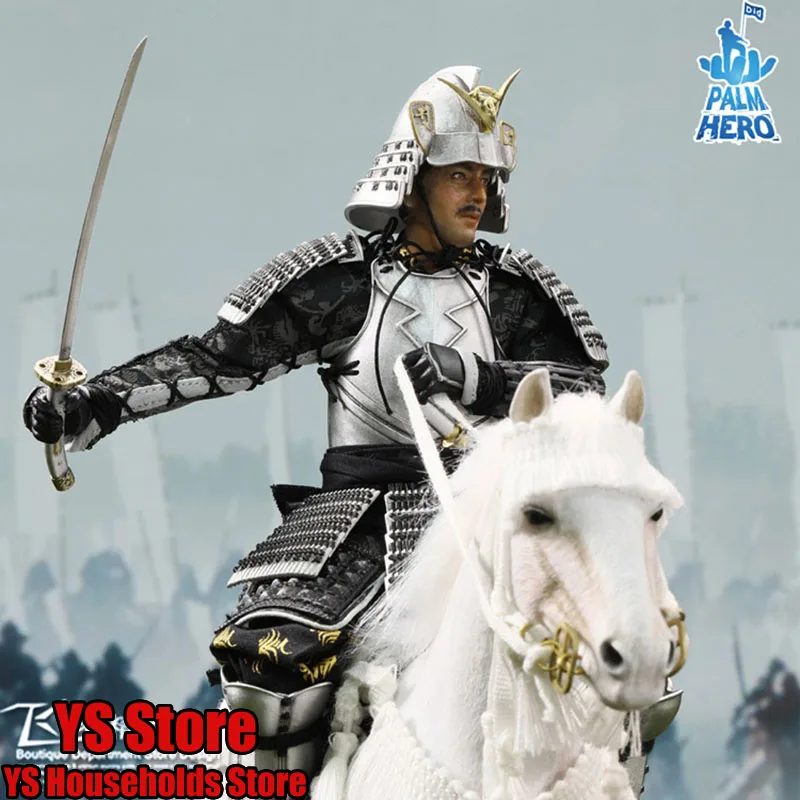 DID Palm Hero Series  XJ80014 1/12 Japanese Samurai Uesugi Kenshin Action Figure XH80021 White Horse 6