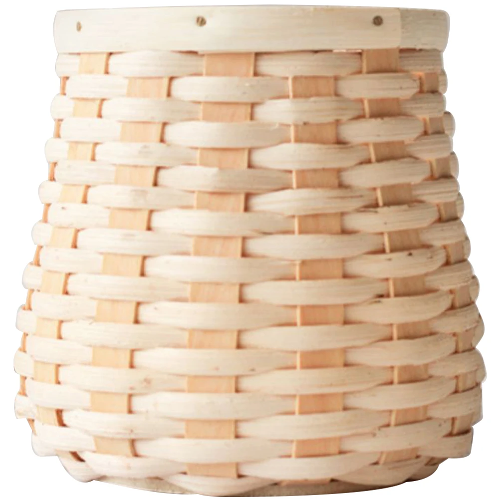 

Rattan Storage Basket Kitchen Hamper Handwoven Bread Bamboo Weaving Woven Fruit Vegetable Snack Household Decorative Durability
