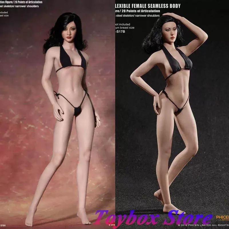 

PHICEN TBL S16A Pale S17B Suntan 1/6 Headless Super Flexible Movable Body Model For 12" Action Figure Diy Decoration Toys