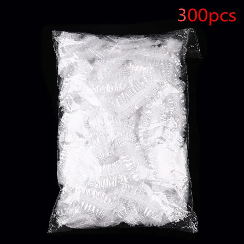 100/200Pcs Einweg Friseur Ohrenschützer Salon Klar Ohr Abdeckung Ohr Schutz Haar Farbstoff Schützen Kappe Haar Farbe Styling werkzeug