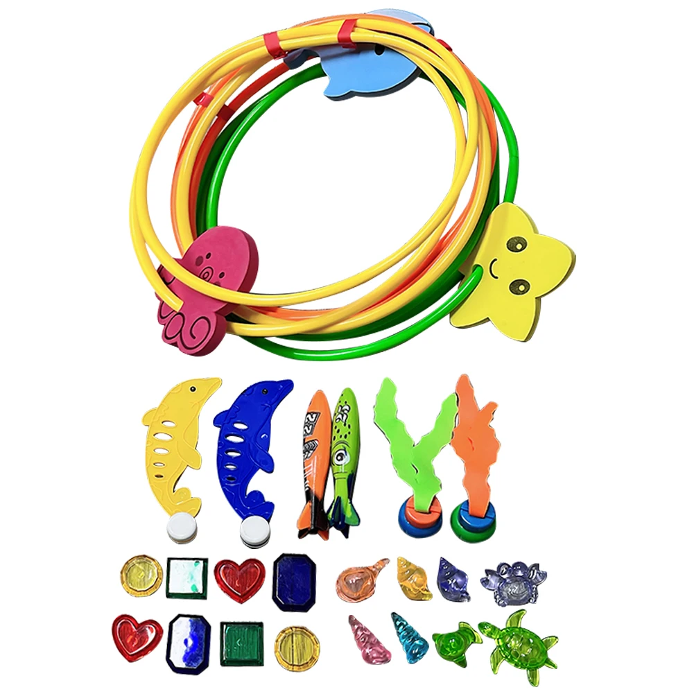 ألعاب حمام السباحة للأطفال ، الأعشاب البحرية ، الرياضات المائية ، حلقات السباحة من خلال الغوص ، أبواب الغوص ، الأخطبوط ، الدلفين ، الأنشطة الصيفية ، 25 * *