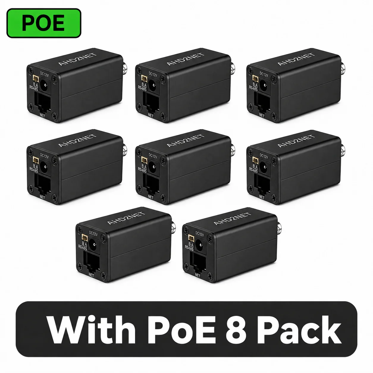 PEGATAH CVBS/TVI/AHD/CVI to IP Camera Converter 1080P ONVIF RJ45 POE Video Encoder Analog CCTV to NVR